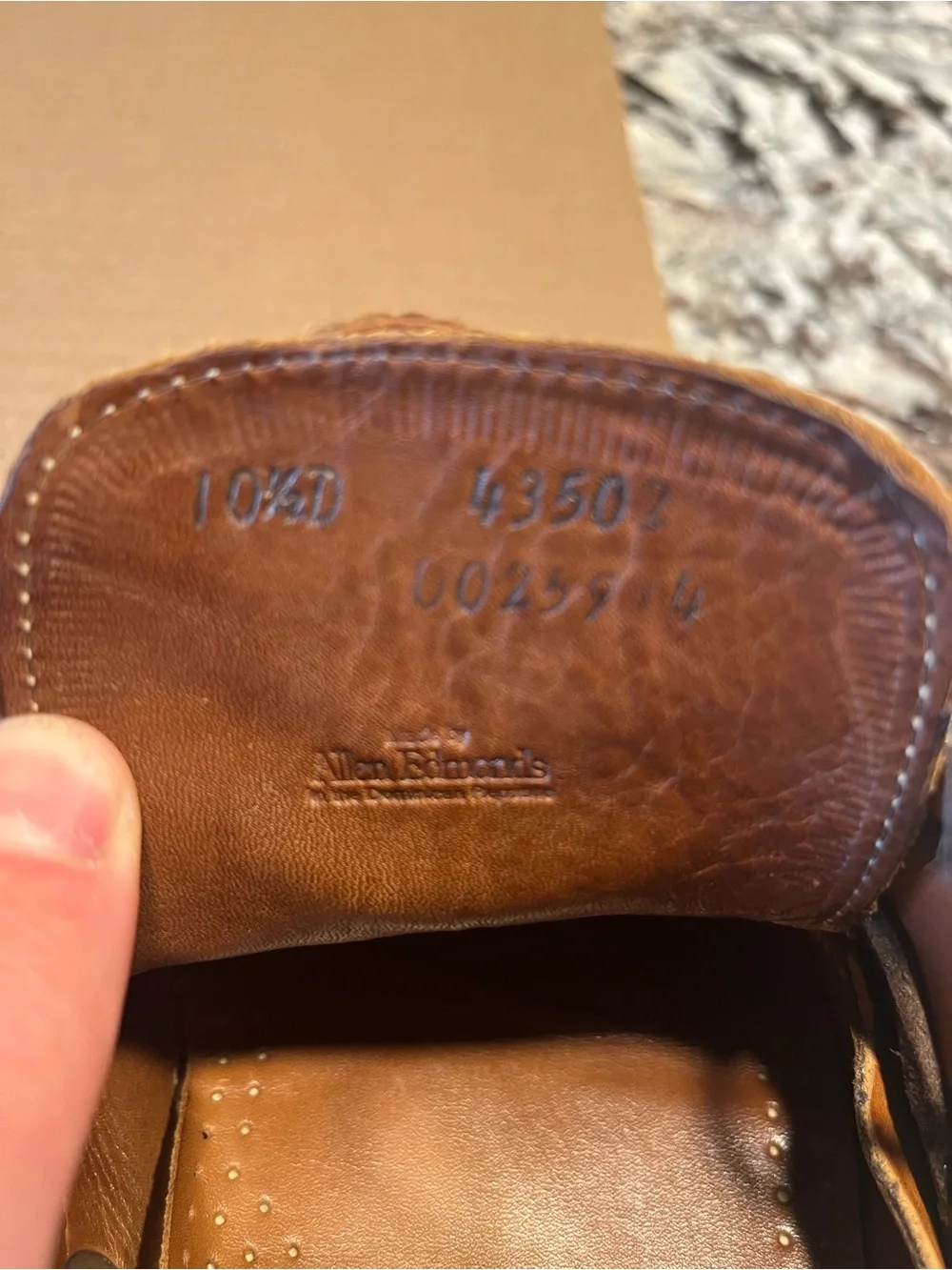 Allen Edmonds Tan Leather Moc-Toe Boat Shoes